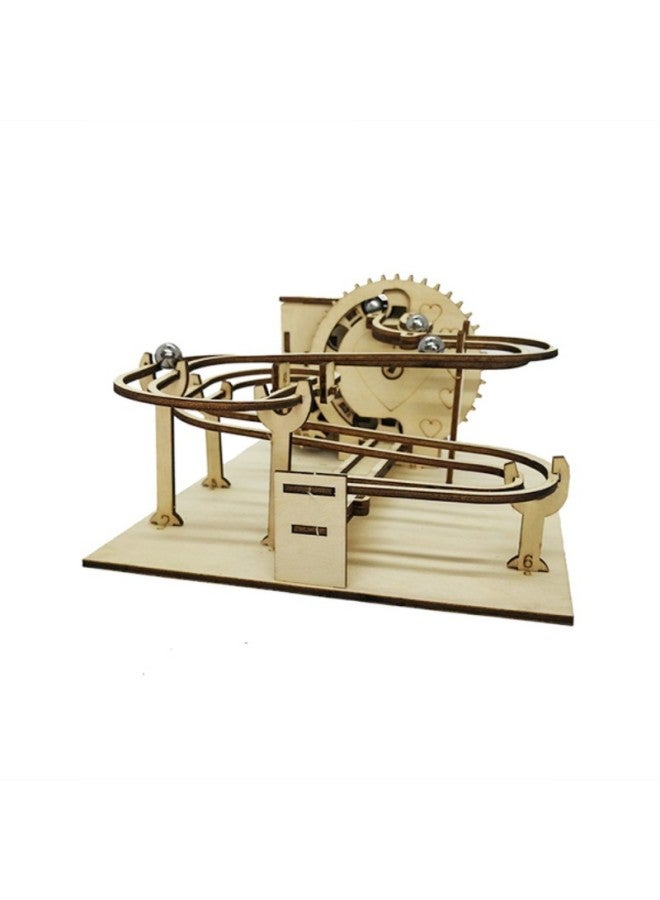 Children's Diy Solar 3D Three-dimensional Jigsaw Puzzle Ball Track Building Blocks Wooden Jigsaw Puzzle Toys Wholesale-Color:Original - Image 3